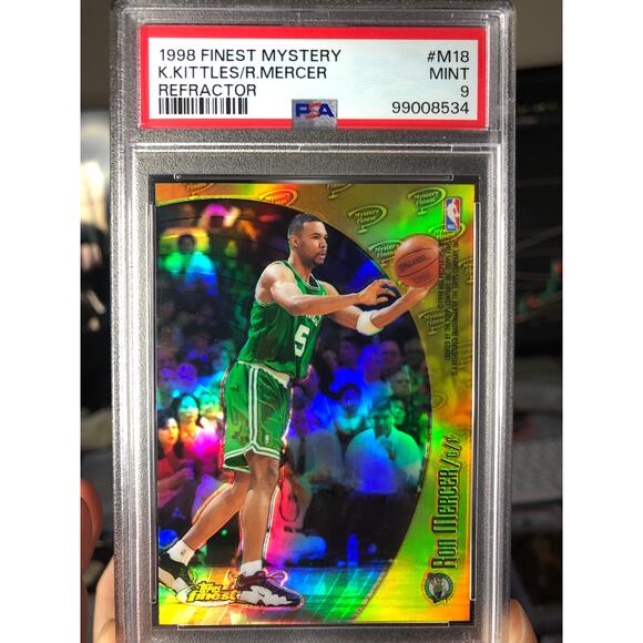 1998 Topps Finest Mystery Refractor #M18 Ron Mercer & Kerry Kittles PSA 9 Rookie - Picture 3 of 5